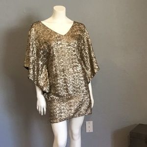 Alberto Makali dress gold sequence